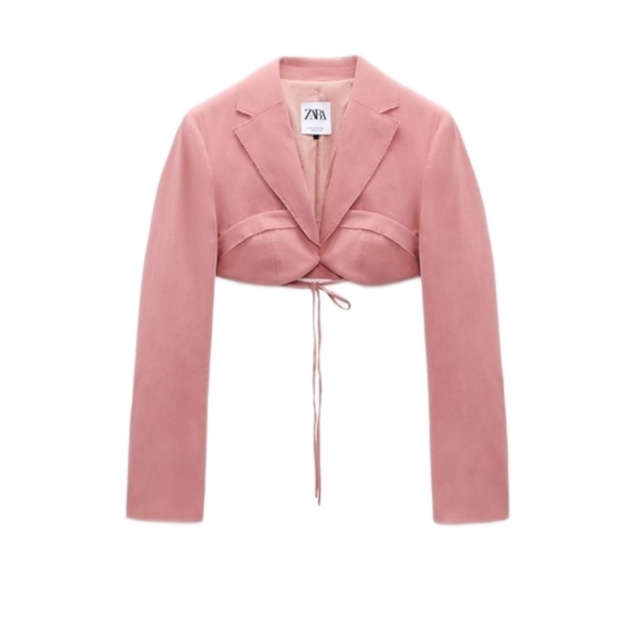 ZARA CROPPED BALCONETTE BLAZER Faded pink | 2010/741 - Picture 4 of 4